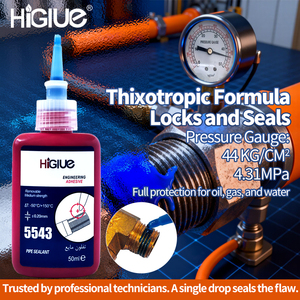 Higlue 50ml 5543 Sellador <span class=keywords><strong>de</strong></span> PTFE Líquido Anaeróbico <span class=keywords><strong>de</strong></span> Viscosidad Media para <span class=keywords><strong>Juntas</strong></span> Roscadas - Product Image 6