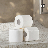 Vente chaude Écologique 2/3 Ply Bambou Papier Toilette 48 Rouleaux Par Carton Doux Fort pour Un Usage Domestique Échantillon Gratuit Pas Cher Tissu
