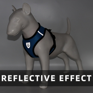Harnais pour chien en polyester réglable de haute qualité, respirant, avec des sangles de poitrine réfléchissantes douces, lavable, harnais pour chat - Product Image 3