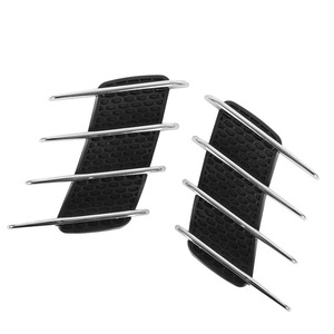 Autocollants décoratifs de sortie d'air latérale de requin pour voiture Bandes décoratives de capot Sortie d'air artificielle Modifications personnalisées de voiture - Product Image 6