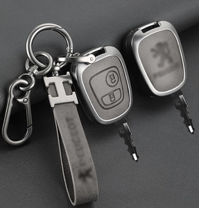 Domi OEM ODM accessoires de voiture étui à clés de voiture en cuir en alliage de zinc pour Peugeot 308 Dena <span class=keywords><strong>206</strong></span> Celysee Citroen C2 housse de clé de voiture - Product Image 6