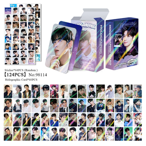 KPOP 124 piezas/caja <span class=keywords><strong>ASTRO</strong></span> Cha Eunwoo Tarjeta Fotográfica Láser Lomo Card - Product Image 4