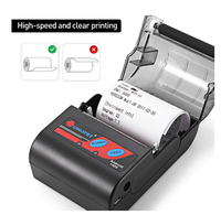 Printer Thermal Mini 58mm ESC/POS untuk Ponsel, Nirkabel, Baterai 1500mAh, 203DPI, Stok Tersedia untuk Ponsel Android/iOS dan Windows