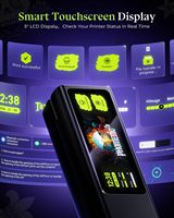 Phomemo L85 Printer Stencil Tato Layar Sentuh Besar, Pencetakan Multi-Ukuran dengan 100 Lembar Kertas Transfer Premium untuk Seniman Profesional