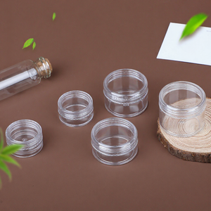 Pot cosmétique en plastique Mingxu 3/5/10/15/20g, récipient transparent rechargeable pour crème, poudre, maquillage - Product Image 1
