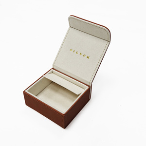 Caja de almacenamiento de relojes de cuero PU de lujo personalizada con logotipo personalizado - Product Image 1