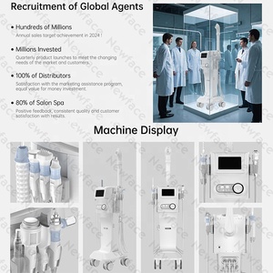 Máquina Facial Profesional 9 en 1 NewFace CE FCC UCKA RoHS con Infusión <span class=keywords><strong>de</strong></span> Oxígeno, Martillo Frío y Caliente, Crioterapia, Hidro-Oxígeno y <span class=keywords><strong>Spray</strong></span> - Product Image 5