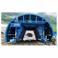 Chariot hydraulique robuste pour le revêtement de tunnels, coffrage automatique autopropulsé en béton pour projets routiers et ferroviaires