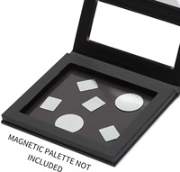 Lidschatten-Palette Metall-Aufkleber 32mm Silber, Folienaufkleber für Magnetische Make-up-Palette