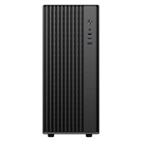 Casing PC Kantor Mid Tower Hitam ESGAMING Factory dengan Panel Depan Mesh, Chassis Komputer ATX, USB 3.0, Desktop M-ATX Tower Case