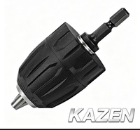 Foret hélicoïdal KZ 10 mm autobloquant avec revêtement en titane pour perçage du métal, compatible avec mandrin de tournevis électrique et pneumatique