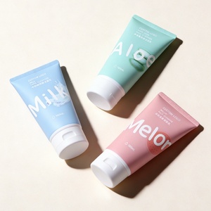 Wholesale Custom Logo Printed Empty <b>Sunscreen</b> Cream Lotion Container Squeeze Plastic White 50ml-200ml Tube Cosmetic Skin Care - Product Image 4