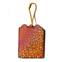 Breloques en acrylique holographiques à neige personnalisées, vente chaude, breloques en acrylique holographiques à neige, porte-clés à secouer
