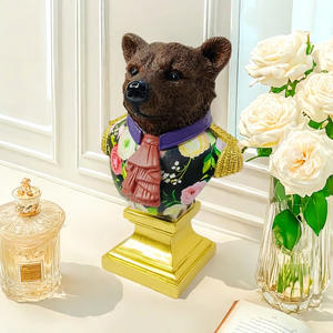 Nuevo mueble de TV para sala de estar, de alta gama, estilo ligero y lujoso, con adorno de oso, regalo, mueble para vinos, decoración de entrada, resina - Product Image 4