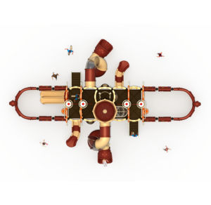 Toboggan en plastique pour enfants certifié pour les terrains de jeux scolaires, grands terrains de jeux extérieurs, jardins <span class=keywords><strong>d</strong></span>'enfants, équipements de jeux pour enfants - Product Image 3