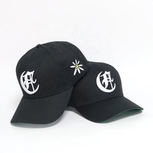 Casquettes de baseball pour hommes en acrylique noir, à 6 panneaux structurés, avec logo brodé 3D personnalisé, tendance, à prix abordable et très demandées - Product Image 3