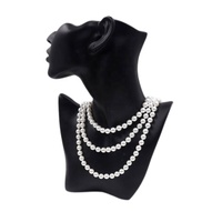 Collier Lariat noué en perles d'imitation nacrées de 150 cm, perles de verre multicolores de 8 mm, classique unisexe, vente en gros