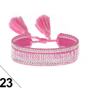 Pulsera <span class=keywords><strong>de</strong></span> Amistad <span class=keywords><strong>de</strong></span> nuevo estilo y pulsera <span class=keywords><strong>de</strong></span> amistad en algodón, pulsera tejida <span class=keywords><strong>de</strong></span> algodón <span class=keywords><strong>para</strong></span> niñas bordadas - Product Image 6