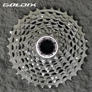 <span class=keywords><strong>Cassette</strong></span> GOLDIX compatible <span class=keywords><strong>11</strong></span>-12 vitesses, roue libre de vélo ultra légère tout en acier pour vélo de route Shi / pièces de vélo de gravier - Product Image 2