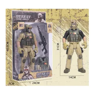 Wholesale 1/6 Scale:12.2 inch Pose-able Military Action Figures - 4 Unique Styles with Weapons and tactical vest for Boys