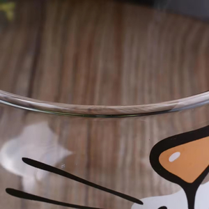 Sunyo Creative Design Verre à café Transparent Mignon <span class=keywords><strong>Chat</strong></span> Kitty <span class=keywords><strong>Tasse</strong></span> à café en verre boronsilicaté Petit-déjeuner - Product Image 6
