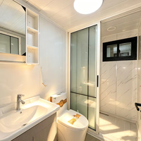 Maison préfabriquée mobile moderne prête à l'emploi de 20 pieds ou 40 pieds, 2, 3 ou 4 chambres, maison conteneur portable extensible