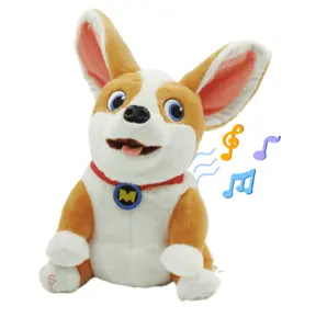 Großhandel Neueste Produkte gesunde Baby Plüsch tier Europa häkeln interaktive Spielzeuge Dog Flaping Ears fnaf elektronische Plüsch tier