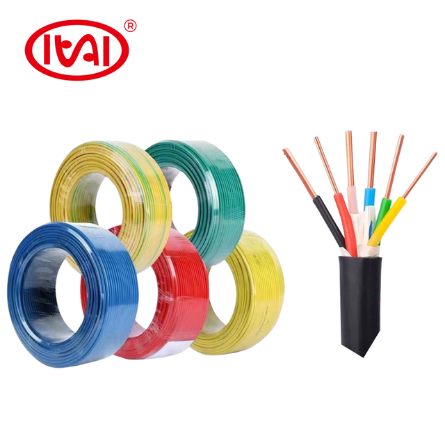 PVC Insulated and Sheath Solid Copper Multi-Core Control Electrical Cable Building Use IEC 60227 Standard 500V Rated Voltage