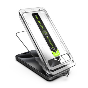 Protections d'écran anti-espion automatiques sans poussière, verre trempé, boîte magique de protection d'écran pour <span class=keywords><strong>iPhone</strong></span> 15 14 13 12 Pro Max - Product Image 3