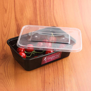 Récipient alimentaire rectangulaire en plastique jetable <span class=keywords><strong>hermétique</strong></span> micro-ondable de personnalisation en gros d'usine avec le <span class=keywords><strong>meilleur</strong></span> prix - Product Image 1
