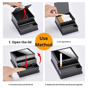 Nouvel étui à cigarettes automatique tendance et élégant, grande capacité 40 pièces, portable pour la voiture et la maison - Product Image 4