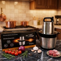 Machine à piler l'igname électrique portable 6L pour usage domestique, livraison rapide, pour Fufu, hachoir à viande, mixeur, variateur de vitesse, pour camping-car/voiture/extérieur