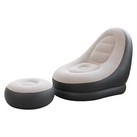 Canapé gonflable moderne et tendance avec coussin de siège pour salon, salle de jeux, bureau, balcon, extérieur, voyage, camping