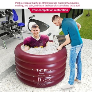 Portable Ice <b>Bath</b> Tub for Athletes <b>Inflatable</b> Cold Plunge Tub Freestanding Indoor/Outdoor Tub Folding Bathtub with Air Pump - Product Image 3
