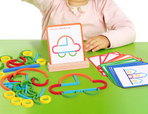 Juguete <span class=keywords><strong>de</strong></span> Madera Creativo con Anillos y Palitos, Rompecabezas Educativo Temprano para el <span class=keywords><strong>Desarrollo</strong></span> <span class=keywords><strong>de</strong></span> la Inteligencia, Juego <span class=keywords><strong>de</strong></span> Aprendizaje <span class=keywords><strong>de</strong></span> Formas y Colores para Niños y Bebés, Regalo STEM - Product Image 6