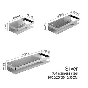 Oem logo in acciaio inox a parete spazio cucina bagno da bagno organizzatore portaoggetti angolo mensola cesto mensola - Product Image 2