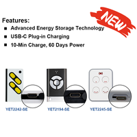 Télécommande multifonctionnelle YET à quatre boutons, émetteur pour portes, télécommandes pour portes de garage, télécommande RF
