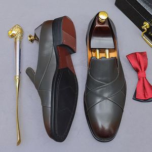 Chaussures Mocassins Homme Luxe Originales 2025 – Style Italien, Fabrication Artisanale, Bout Carré, Respirantes et Légères – Idéales pour le Bureau et la Carrière - Product Image 5