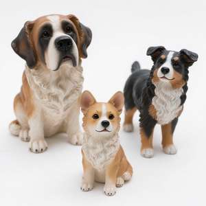 Commande en gros de figurines de chien en résine peintes à la main-<span class=keywords><strong>St</strong></span>.<span class=keywords><strong>Bernard</strong></span>/Great Dane/Designs de chien de bétail pour la vente en gros - Product Image 1