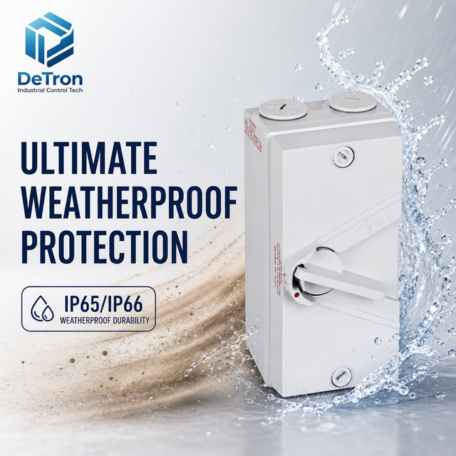 IP65 Waterproof Rotary Isolating Disconnect Switch 1P-4P 20A-63A 220V Industrial Use ABS Material