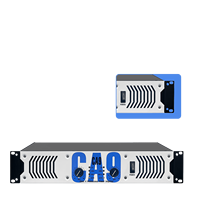 Amplificateur professionnel CA9 double canal haute puissance pour scène, mariage, bar, KTV, impédance 4 ohms, boîtier métallique