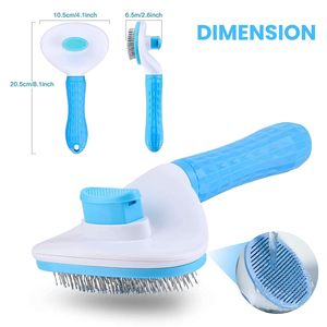 Round Head Slicker Comb for Cats and Dogs Gentle Grooming <b>Brush</b> for Removing Loose Fur Mats Dander and Improving <b>Pet</b> Coat Health - Product Image 3
