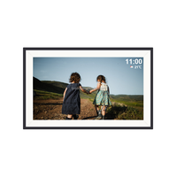 Pro bingkai gambar Digital 15.6 inci, bingkai foto Digital IPS layar sentuh Cloud Smart putar otomatis berbagi foto Video melalui Frameo