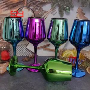 Effet coloré électrique or ruban vin <span class=keywords><strong>gobelet</strong></span> verre matériel Logo personnalisé en gros <span class=keywords><strong>gobelet</strong></span> doré - Product Image 2