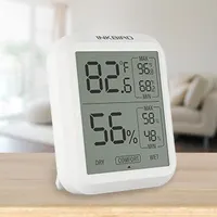 電子温度湿度大型液晶ディスプレイデジタル屋内室内温度計アナログ爬虫類湿度計