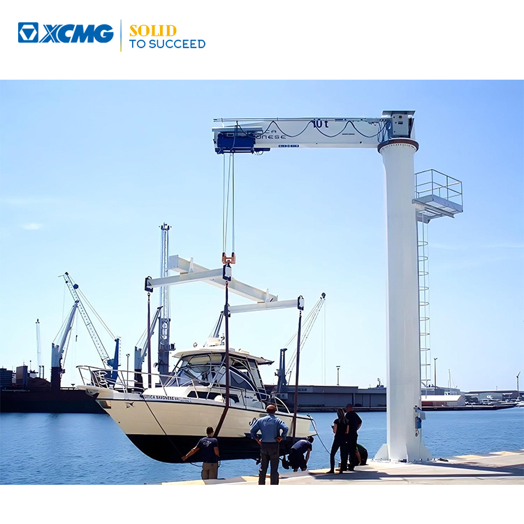 XCMG лодочный стреловой кран, портальный яхтенный палубный кран над головкой, кран с настоящим двигателем