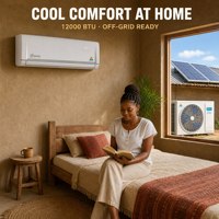 Aire Acondicionado Solar Split de 12000 BTU con Inversor DC para Hogar Fuera de la Red