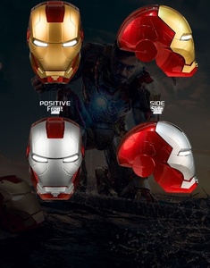 Casco Inteligente de Iron Man MK5 de Plástico con Control por Voz Jarvis, Luminoso, con Flash Incorporado, Deformable, para Usar como Máscara de Cosplay - Product Image 6