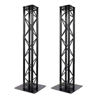 Équipement de DJ de scène en aluminium Offre Spéciale 6.5 pieds dj Truss totem stand lumière principale mobile avec canevas noir/blanc