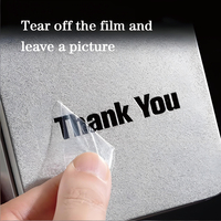 Étiquette en cristal, autocollant d'impression par transfert UV, étiquette personnalisée, film détachable, publicité imperméable, marquage à chaud, boîte cadeau, gobelet à eau